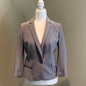 Banana Republic Striped Ponte Blazer